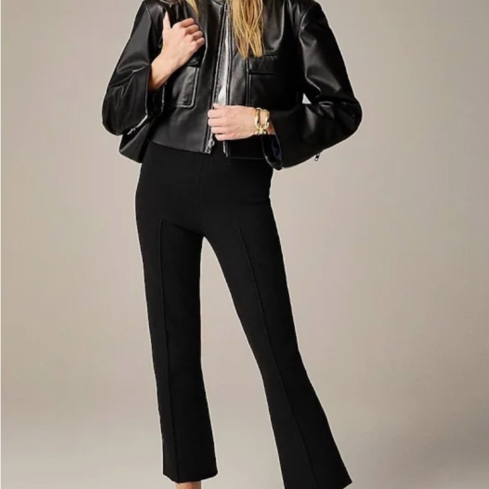 J. Crew Delaney Sweater Kickout Pant, NWT, Black, XS